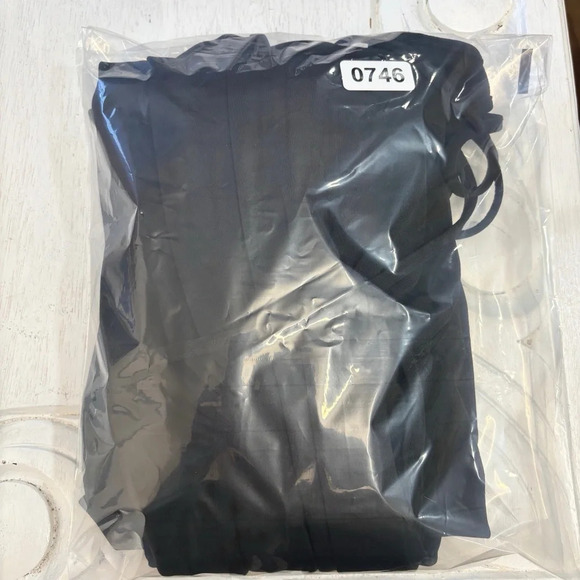 Zara Cut Out Black Open Back Keyhole Dress Maxi Slit S Long Sleeve - Picture 14 of 14